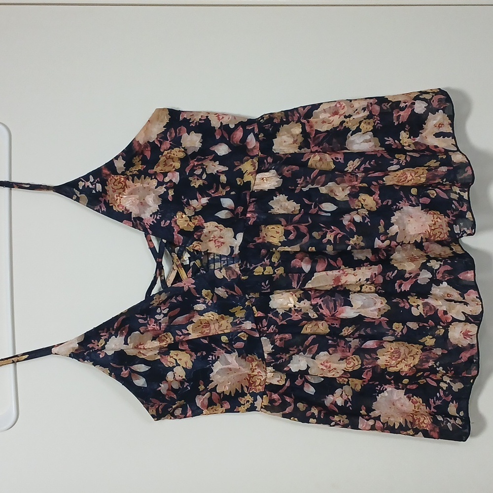 Floral Spaghetti Strap Top